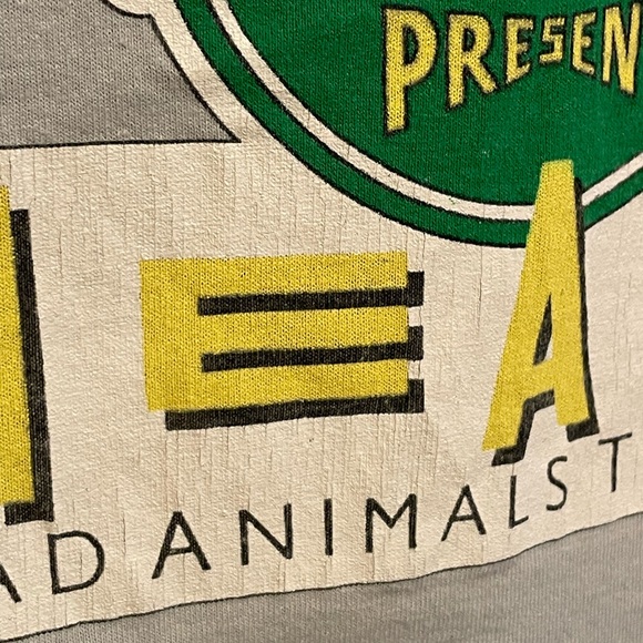 Vintage 1987 Heart Bad Animals Two Sided Single Stitch Tour T-shirt Size Large - Picture 8 of 8